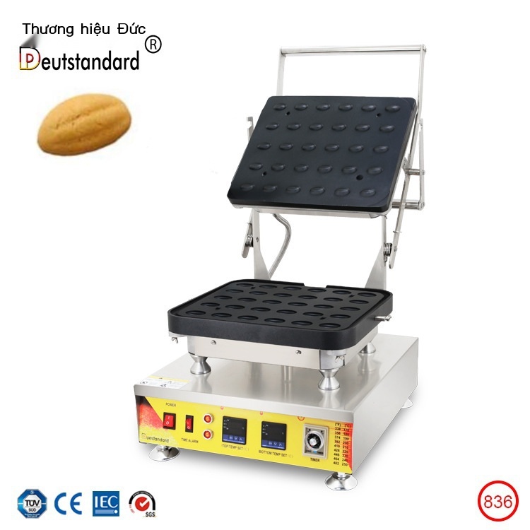 Máy làm bánh quy vữa dòng chảy trái tim thiết bị vỏ bánh phô mai Vỏ bánh tart bán hình elip 30 lỗ bán thành phẩm nướng b