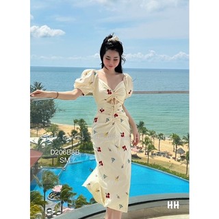 Đầm hoa rút ngực cao cấp nữ