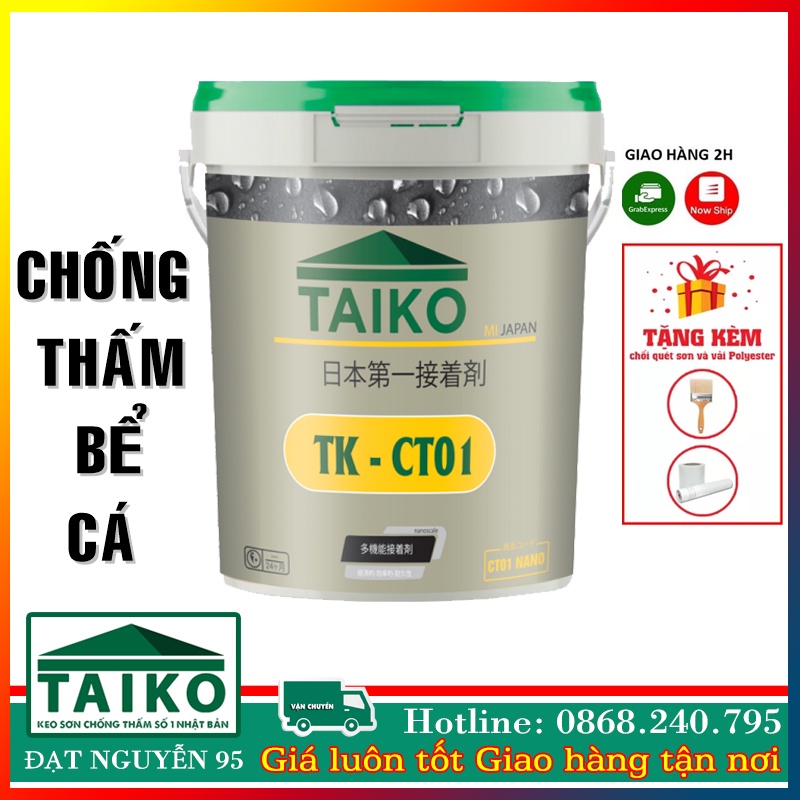 Keo Chống Thấm 1 Thành Phần CT01 Taiko - Chống thấm bể cá coi. Phân Phối Chính Hãng