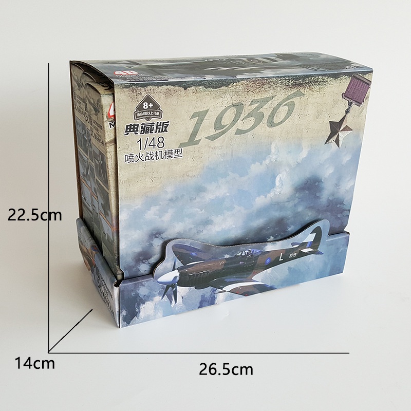 Mô hình lắp ghép 4D Máy Bay Hurricane tỉ Lệ  1:48