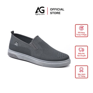 Giày lười vải nam thoáng khí mùa hè, thiết kế kiểu dáng giày lười siêu tiện lợi (AG0143)