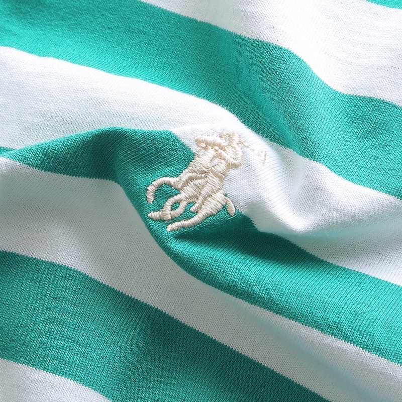 ÁO POLO SỌC NGANG LOGO CON NGỰA