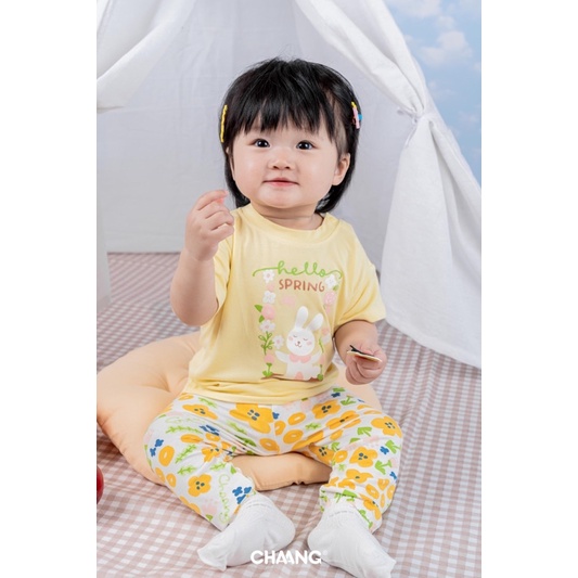 Chaang bộ cộc quần dài cho bé SS23D01