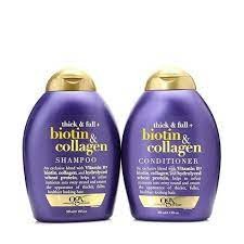 Cặp dầu gội xả Biotin & Collagen tím