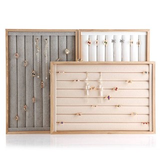 Khay Trưng Bày Nhẫn Trang Sức Tiện Dụng Chất Lượng Cao Hộp Gỗ Tre Trưng Bày Trang Sức Chuyên Dụng Chất Lượng