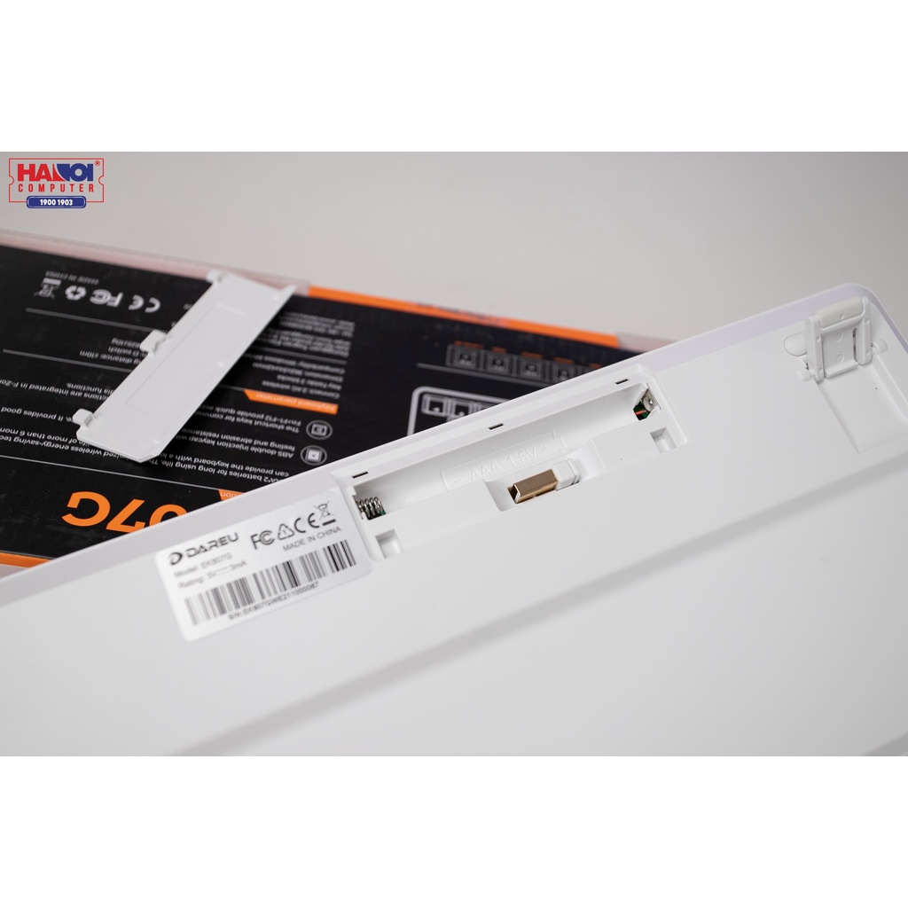 Bàn phím cơ không dây Dareu EK807G trắng - bàn phím cơ giá rẻ mà "khỏe"