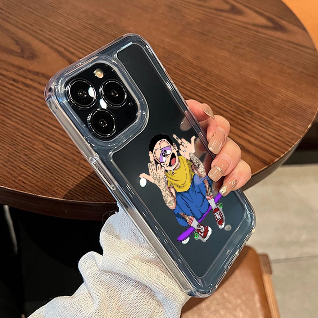 Ốp iphone Trong Suốt Chống Sốc lưng cứng No.bita badboy tattoo Cho IPhone 14 12 13 11 Pro Max 6 6S 7 8 Plu