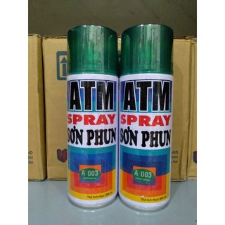 Sơn xịt atm-a003 màu xanh lá candy