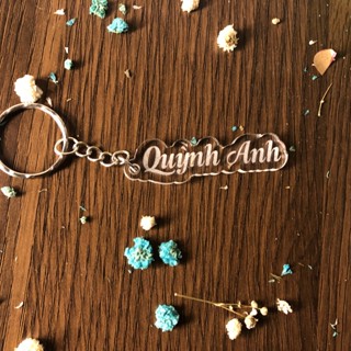 (MUA SL TỐI THIỂU 2CHIẾC) Móc khóa hình đám mây - Miễn phí khắc tên theo yêu cầu