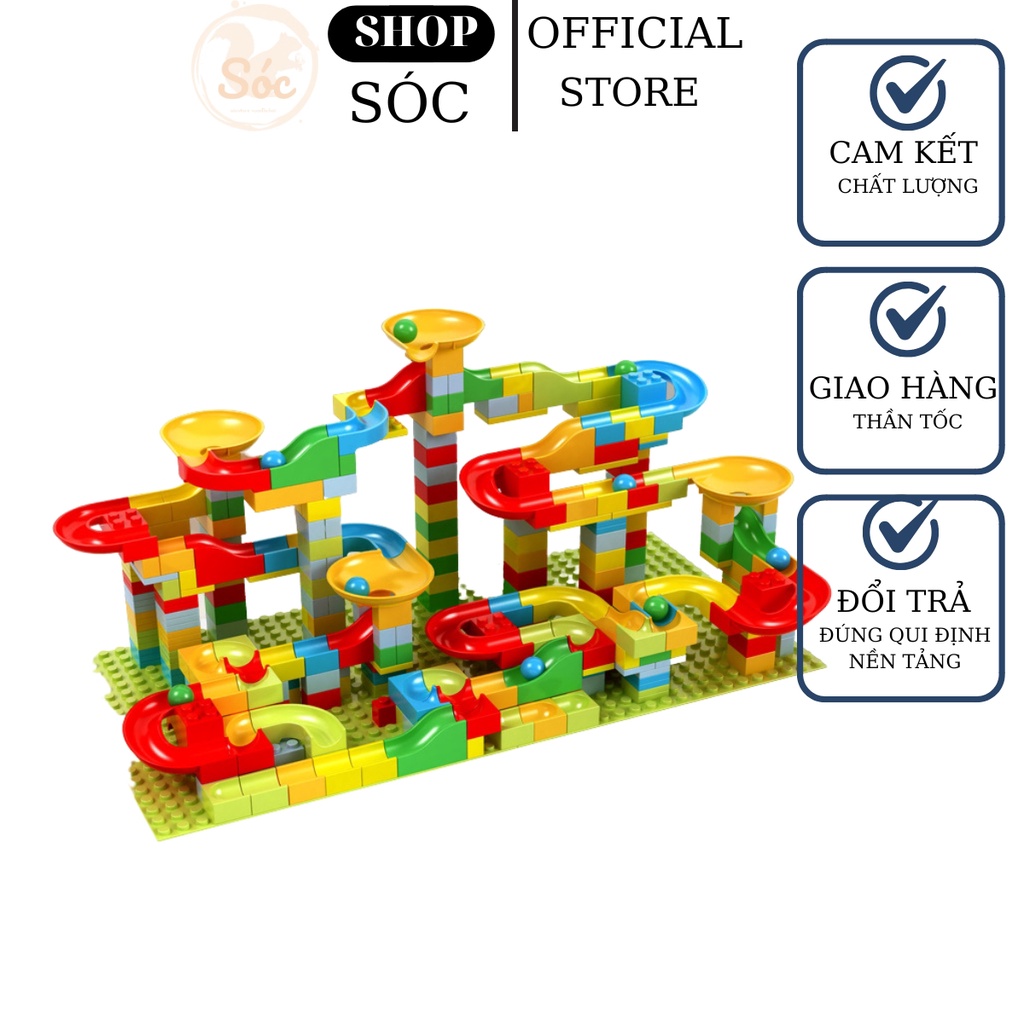Đồ chơi lego cho bé thả bi 330 chi tiết phát triển trí tuệ nhựa ABS an toàn,