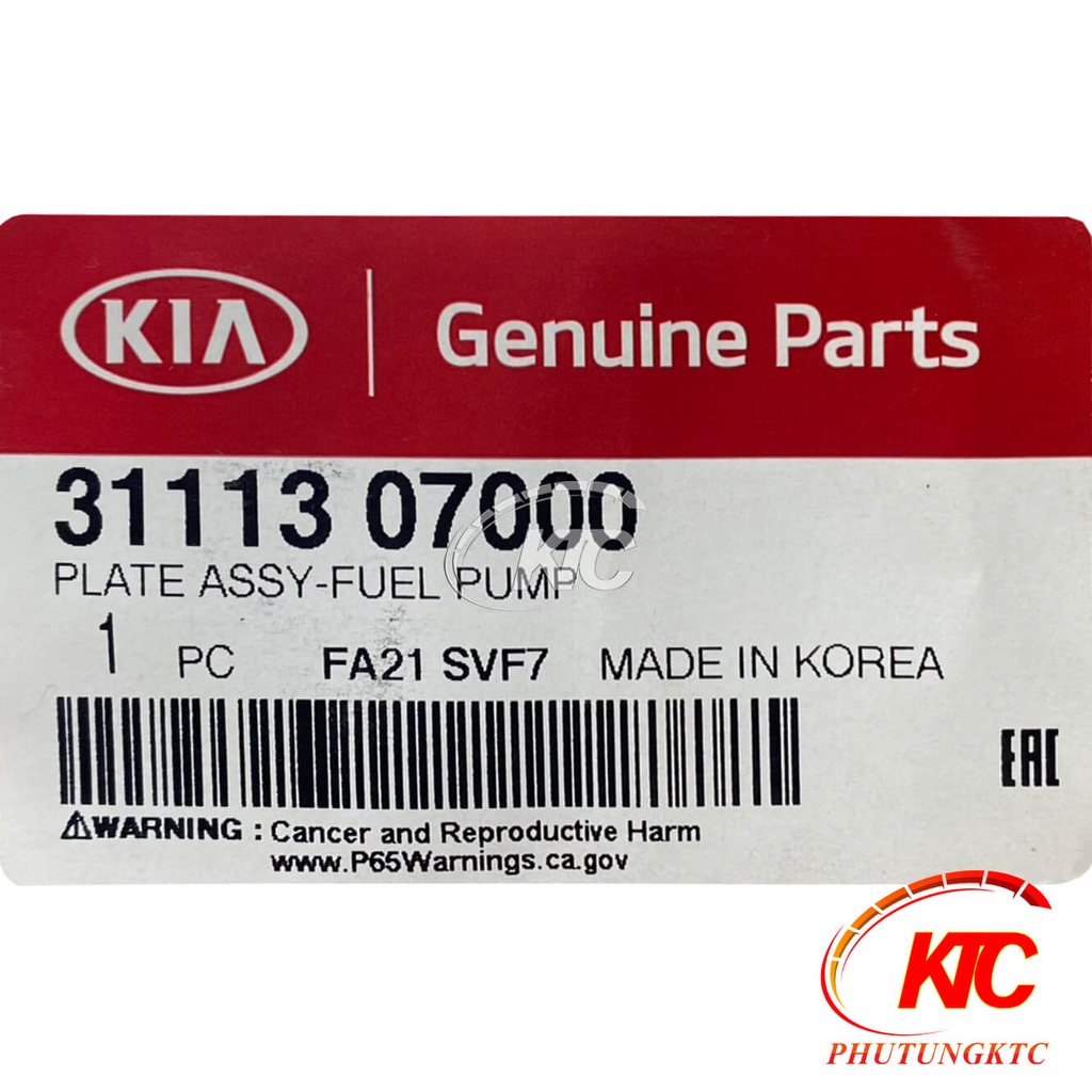 Nắp bơm xang Morning 2006-2018 hãng KIA, 3111307000/ 3111307000CCB