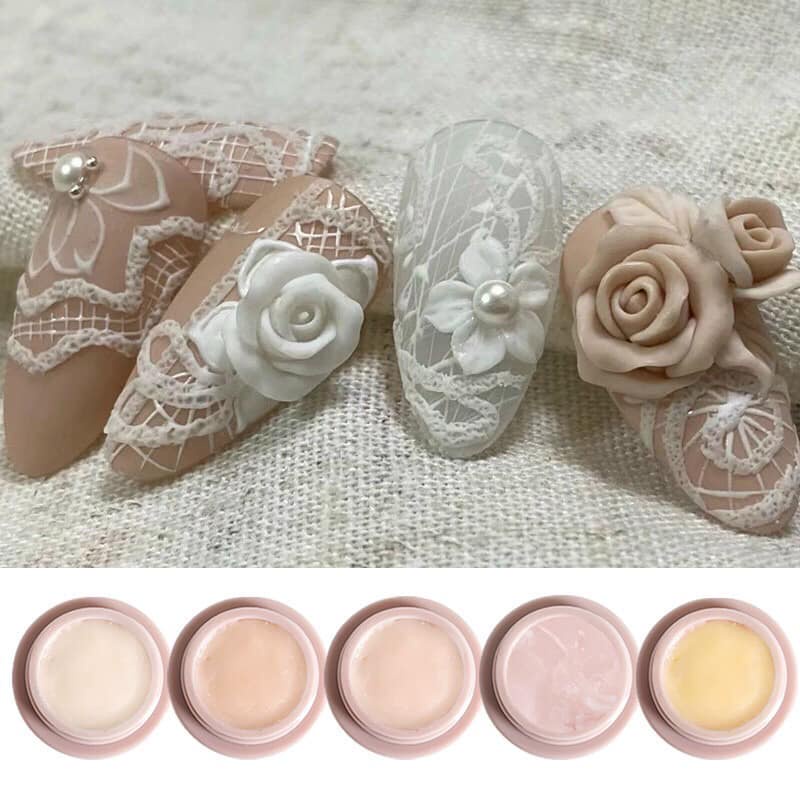 Set gel nặn 12 màu không dùng lưu huỳnh , gel nặn khô nặn hoạt hình , nặn hoa , tạo hình nổi trên móng tay siêu đẹp
