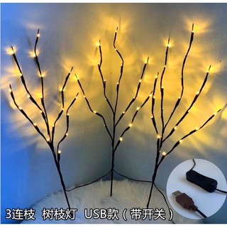 Đèn Led Dạng Cây Cắm Bình Hoa Decor Bàn Lễ Tân, Quầy Cafe, Trang Trí Phòng Ngủ, Phòng Khách Mới Lạ Độc Đáo