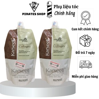 Kem hấp ủ xả phục hồi tóc Collagen Karseell Maca 500ml