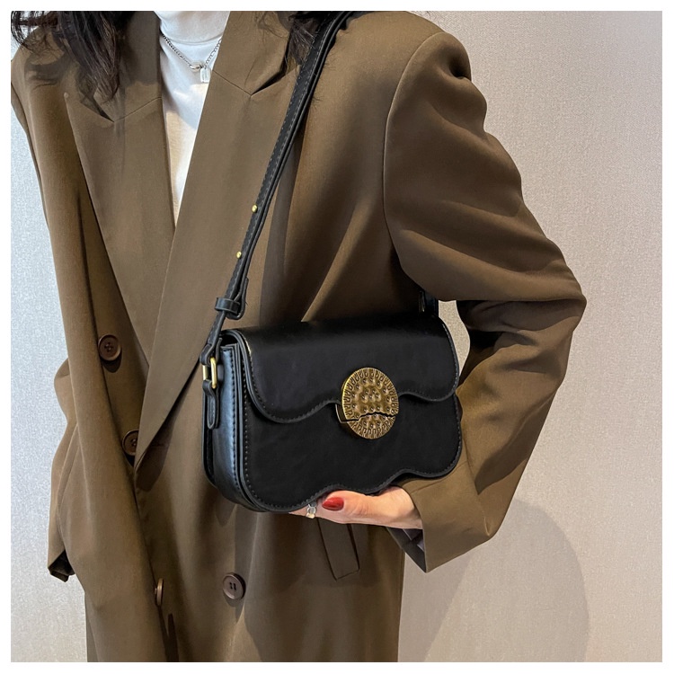 Mischa Túi Đeo Vai Hình Vuông Cỡ Nhỏ Chất Liệu PU Cao Cấp Phối Màu Tương Phản Phong Cách Phương Tây Đơn Giản Dễ Phối Đồ