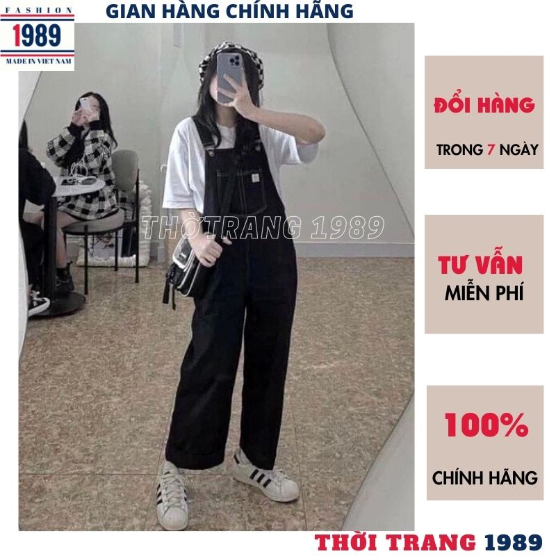 Quần yến vải siêu kute dễ thương -yếm quần kaki trẻ chung năng động -THỜI TRANG 1989