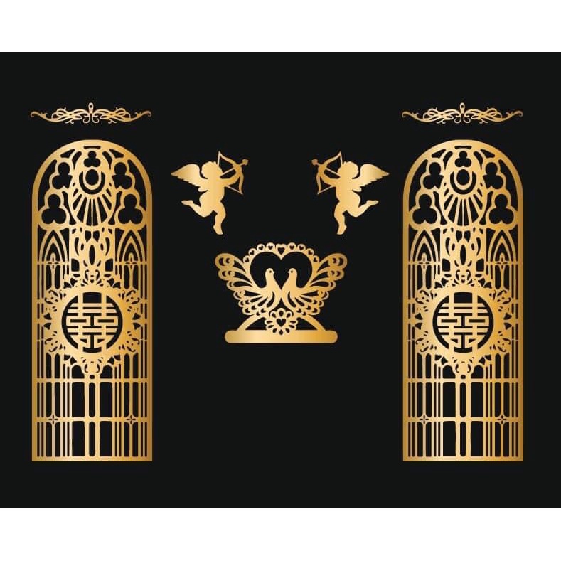 BỘ CÔNG, BỘ CỬA SỔ  trang trí đám cưới 0.6x1.6m