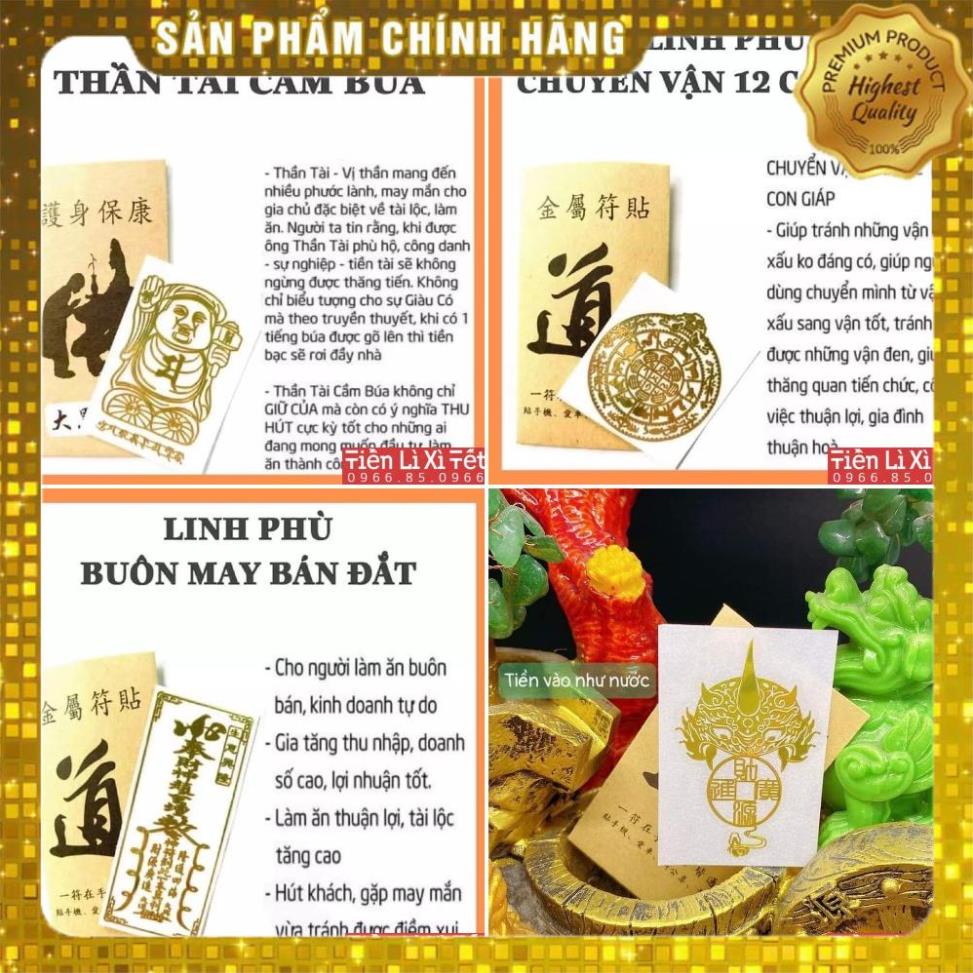 Miếng Dán Linh Phù - Tài Lộc, May Mắn, Phong Thuỷ