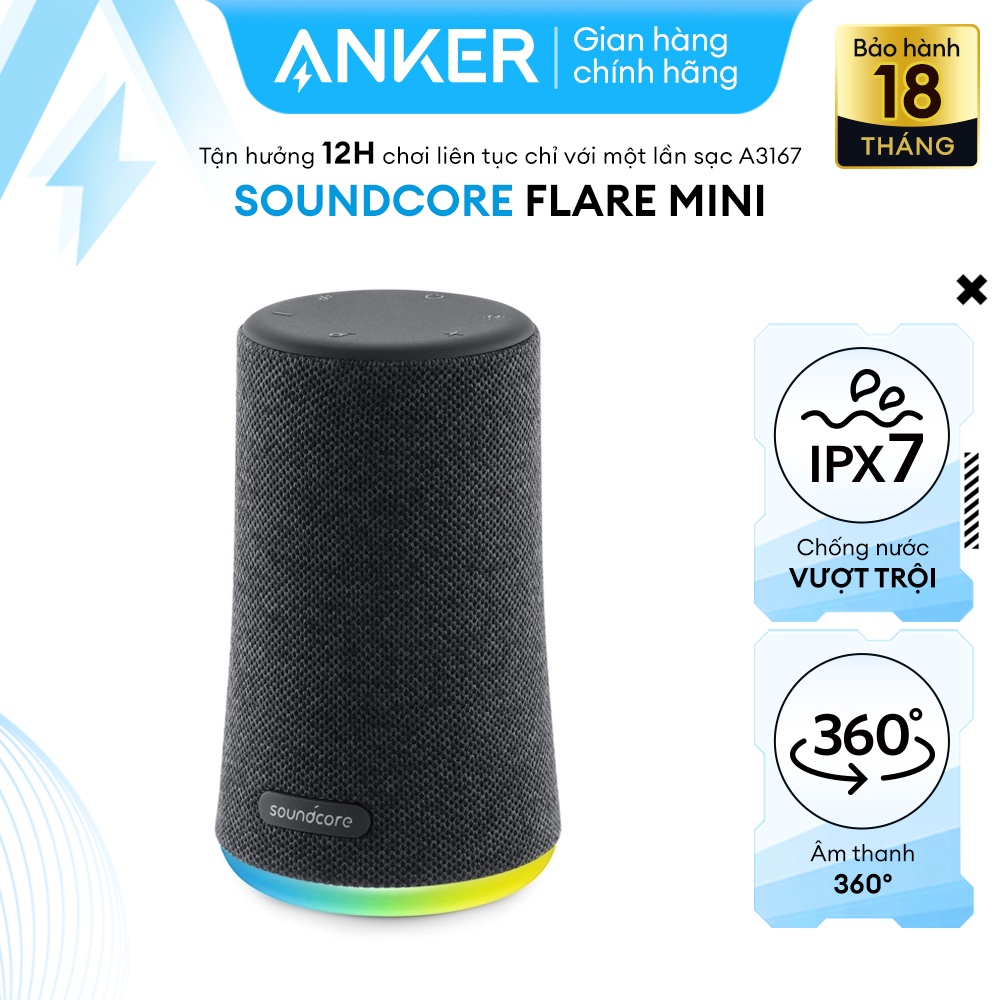 Loa Bluetooth SoundCore Flare Mini 10w (By Anker) - A3167