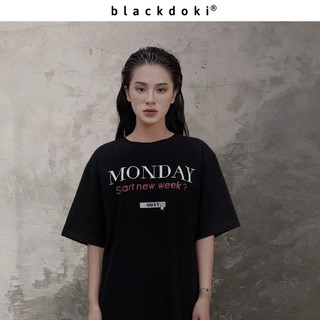 Áo thun nữ BLACKDOKI BASIC MONDAY , áo phông basic cá tính đơn giản tay lỡ dáng rộng M7