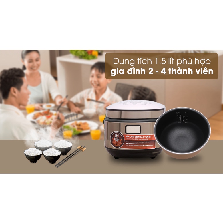 Nồi cơm điện cao tần Sunhouse Mama 1.5 lít SHD8955 - Bảo hành chính hãng