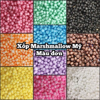 Xốp Mỹ - Marshmallow beads (Màu đơn)