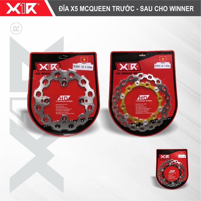 Đĩa Thắng X1R Dành Cho Winner Trước + Sau  Chính Hãng X1R ////