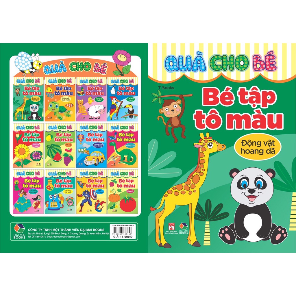 Sách - Quà cho bé - Bé tập tô màu các chủ đề | BigBuy360 - bigbuy360.vn