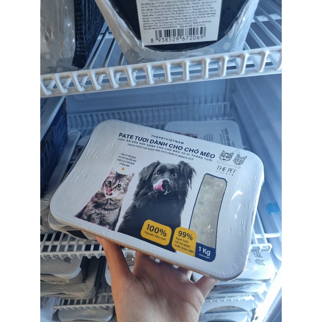 Pate Tươi Cho Chó Mèo The Pet - Hộp 1kg
