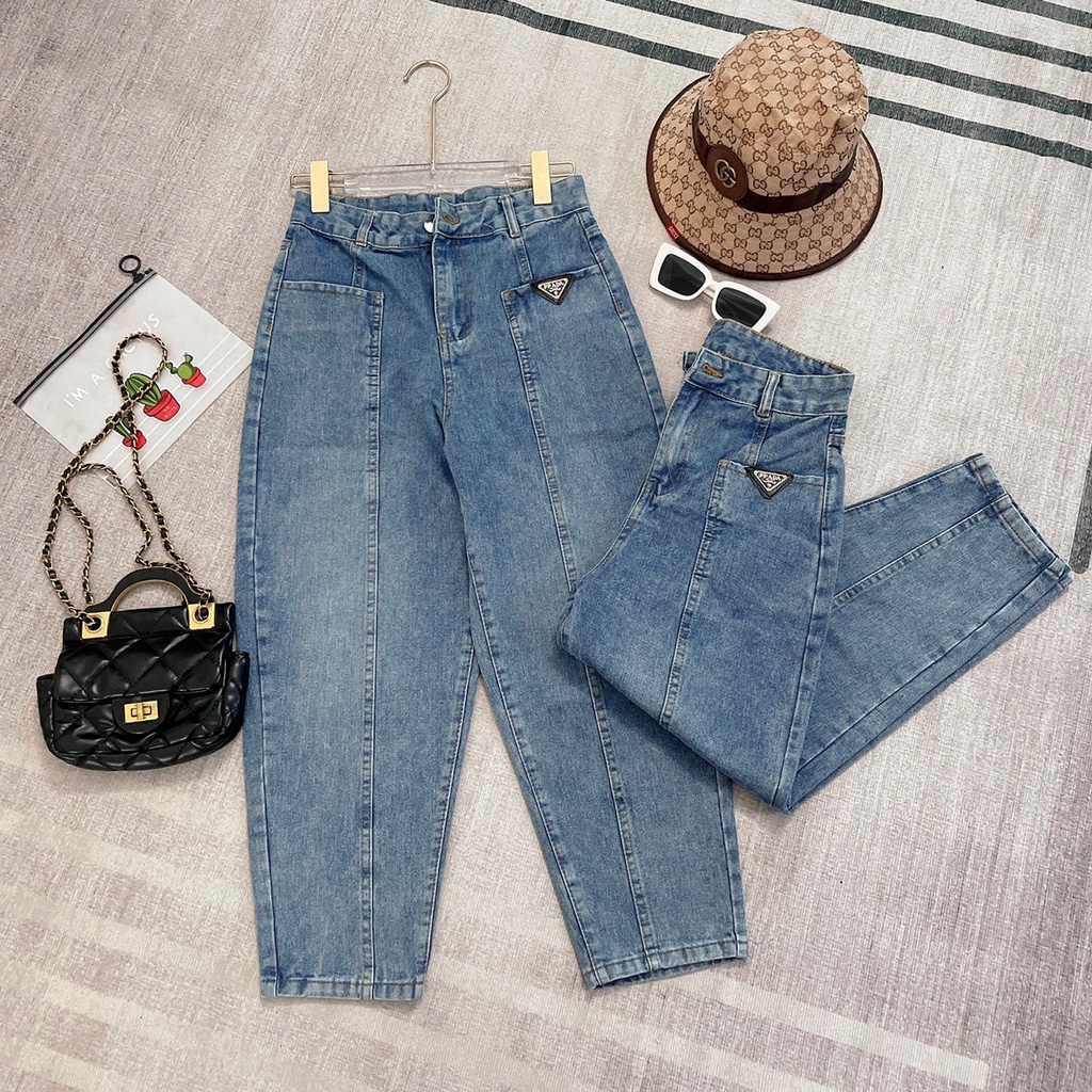 Quần baggy bò Prada M-Chou siêu dễ mix đồ