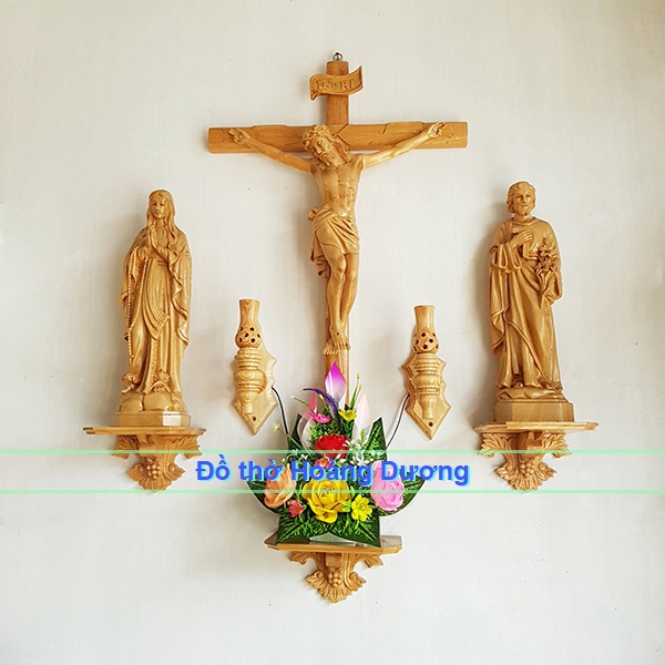 Đèn gỗ treo tường lỗ tròn