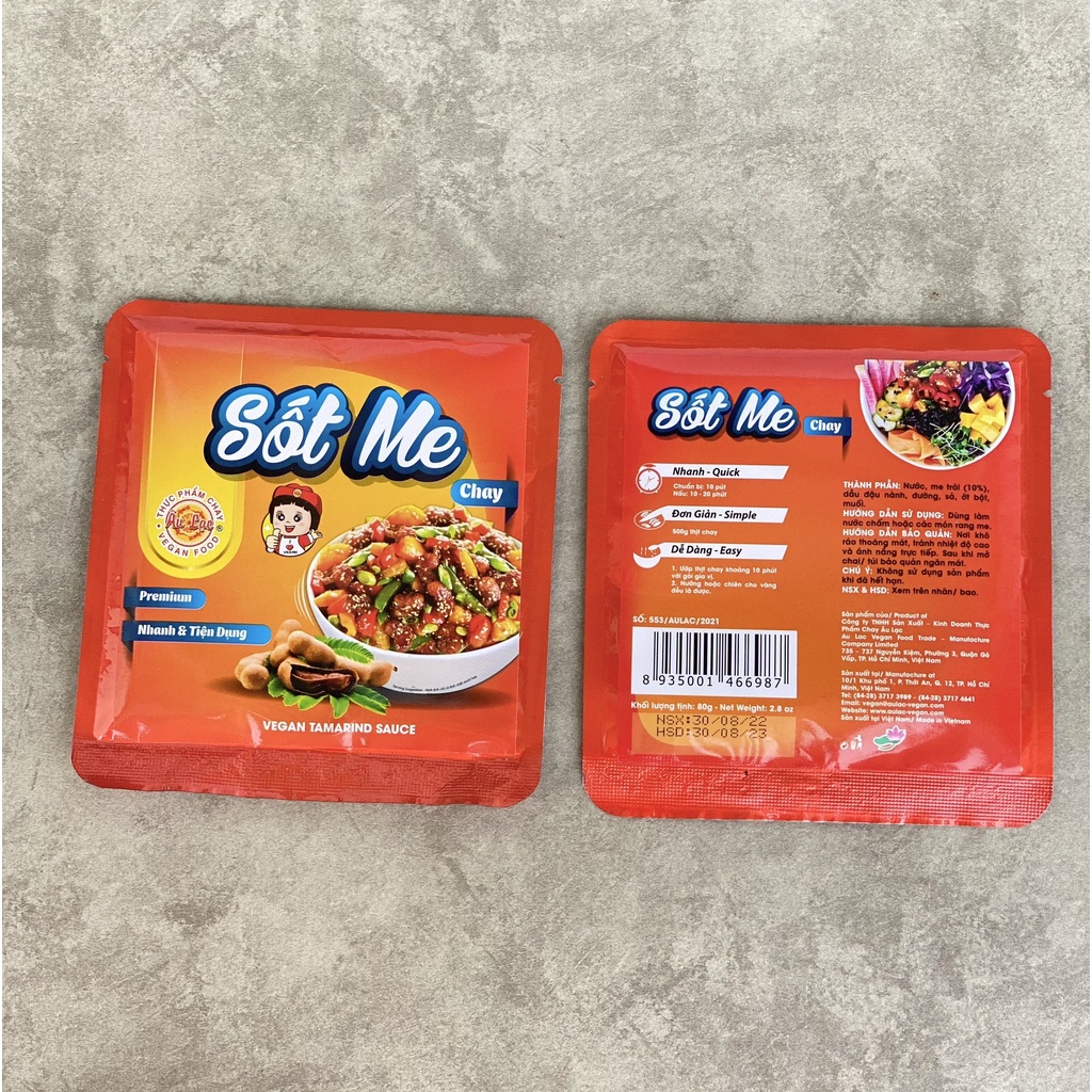 Sốt me chay Âu Lạc 80g