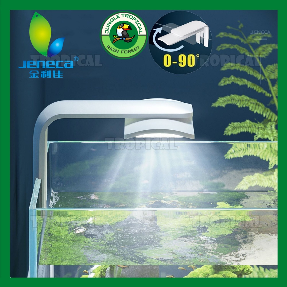Đèn LED Jeneca siêu sáng- Xoay góc 90 độ linh hoạt - cho hồ thủy sinh kích thước D9 20-30cm - D11 30-40cm - D13 40-60cm