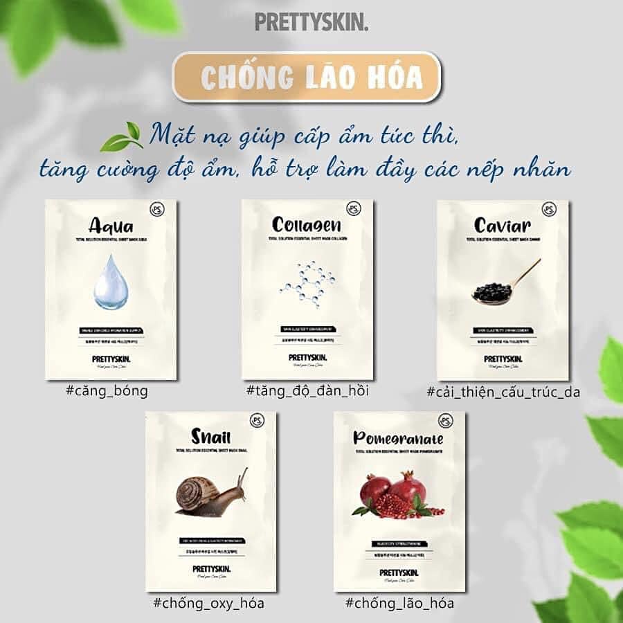 Mặt Nạ Dưỡng Da Prettyskin Hàn Quốc 23g