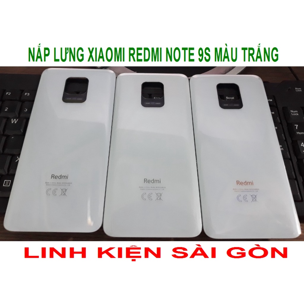 NẮP LƯNG XIAOMI REDMI NOTE 9S MÀU TRẮNG