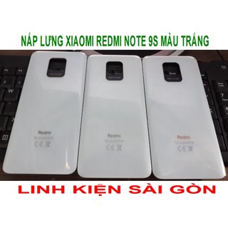 Nắp lưng xiaomi redmi note 9s màu trắng