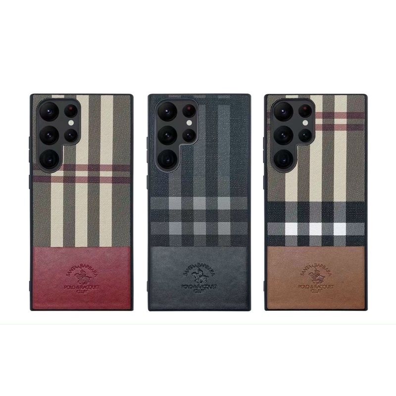 Ốp lưng da POLO cho Samsung Galaxy S23 Ultra viền dẻo chống sốc siêu sang