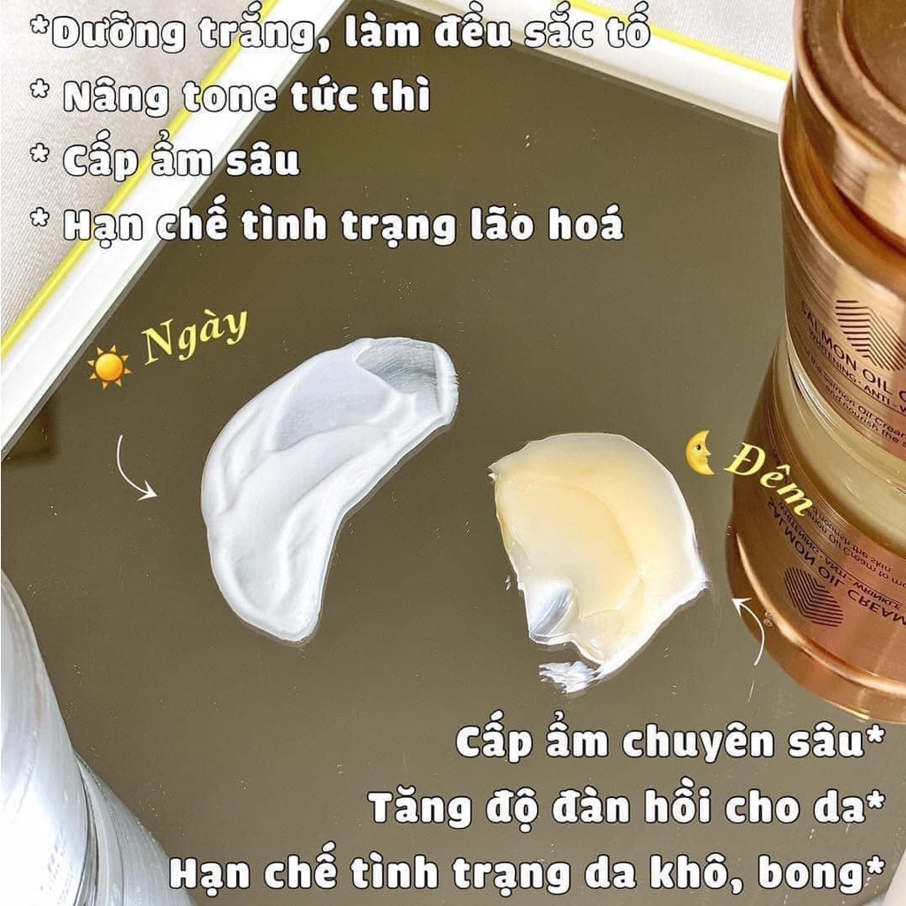 [Cre8skin] Kem Dưỡng Salmon Oil Trắng Da & Chống Lão Hóa Chiết Xuất Cá Hồi