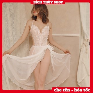 Bodysuit sexy ren kèm khăn choàng xuyên thấu gợi cảm BT015