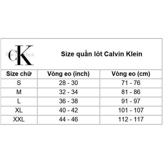 Set 3 quần lót nam Calvin Klein - Hàng chính hãng
