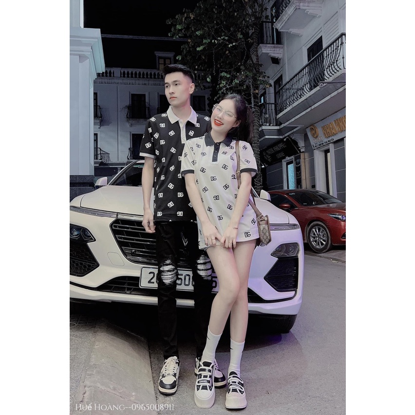 Áo polo nam nữ  ngắn tay in toàn thân  cổ bẻ chất liệu cotton co giãn, thoáng mát