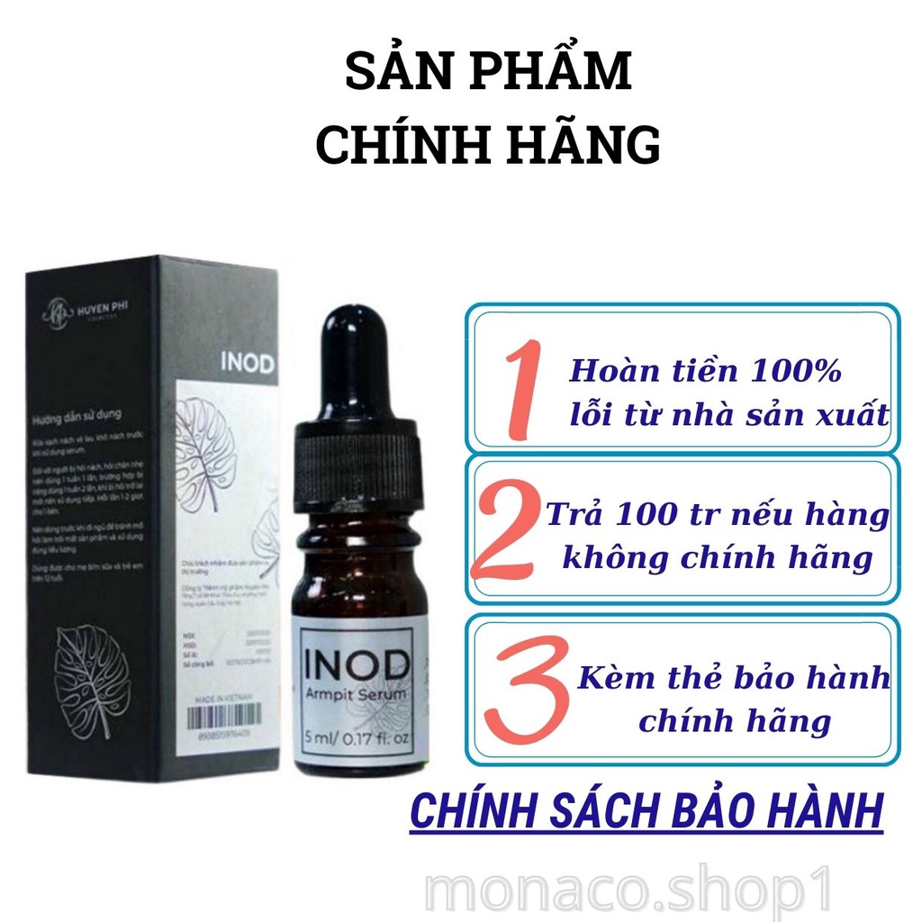 Serum hôi nách INOD Huyền Phi khử mùi hôi nách hôi chân 5ml