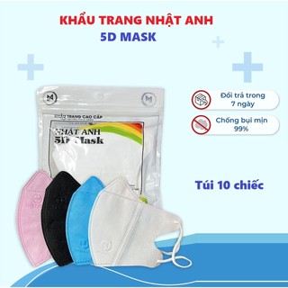 Thùng 100 khẩu trang 5d nhật anh/ hộp 300 khẩu trang kháng khuẩn 4d kf94
