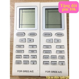 Điều khiển remote điều hòa GREE - Remote điều khiển máy lạnh GREE - Tặng đôi pin 10k