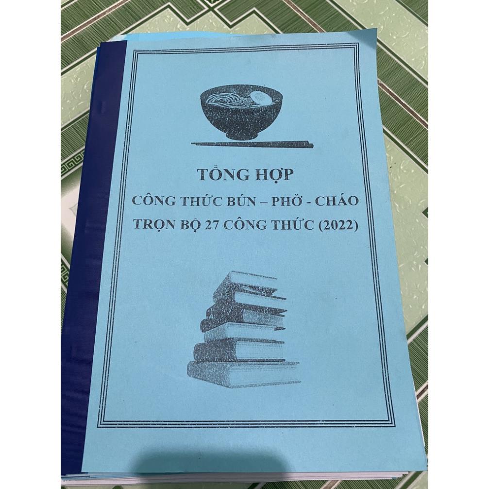Tổng hợp 27 công thức Bún - Cháo - Phở Kinh doanh