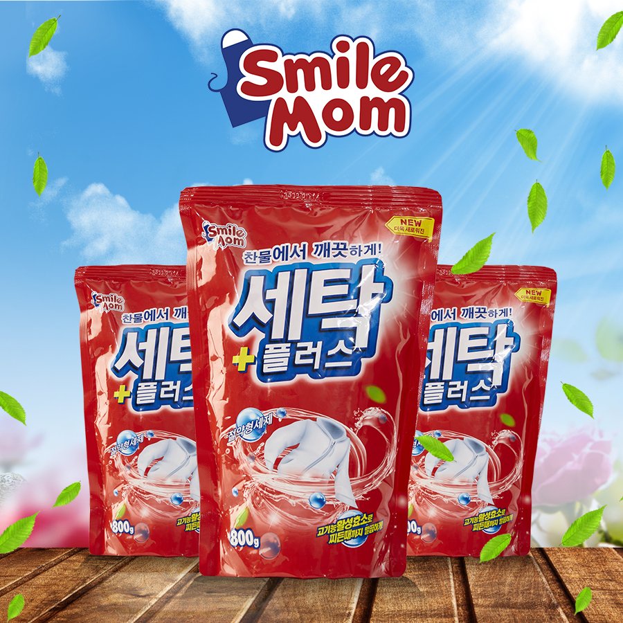 Bột giặt Hàn Quốc SANDOKKAEBI SMILE MOM 800g