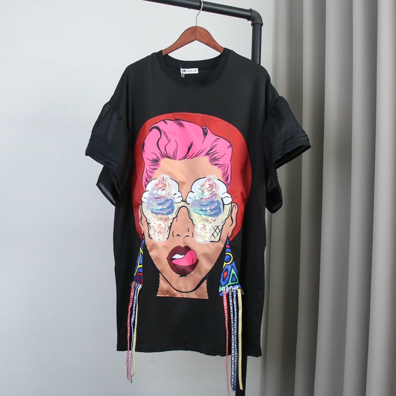 Váy Suông Cô Gái Tay Bồng Cá Tính Quảng Châu Cao Cấp 2023