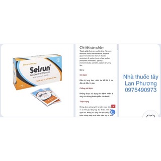 Combo 10 gói dầu gội selsun