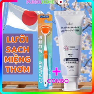 Vệ sinh lưỡi Nhật Bản, gel vệ sinh lưỡi Aoba Mint diệt khuẩn khử hôi miệng