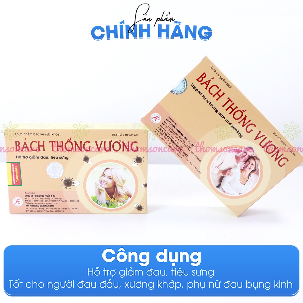 Bách Thống Vương - Hỗ trợ giảm đau đầu, đau xương khớp từ thảo dược